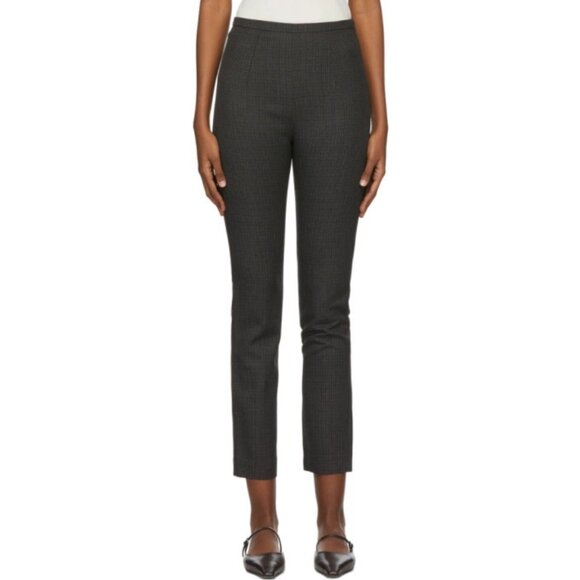 Toteme Saze Houndstooth Wool Skinny Pants - Picture 1 of 7